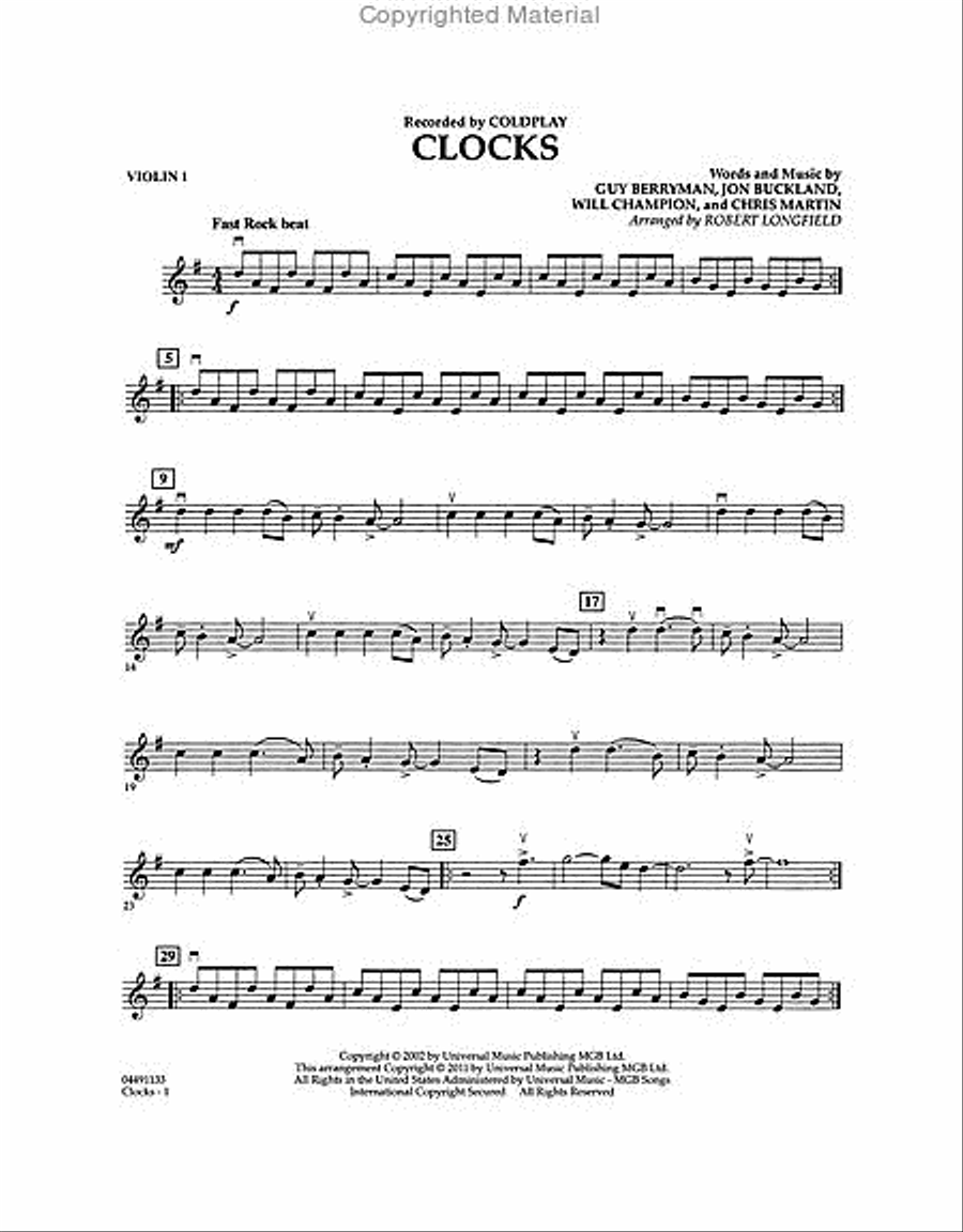 Clocks String Quartet scores gallery preview page 4