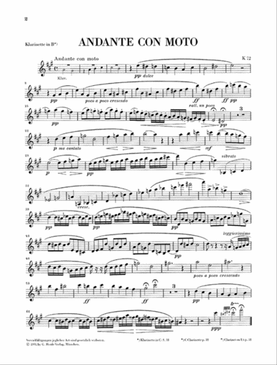 Early Character Pieces Early Character Pieces Clarinet Solo scores gallery preview page 4