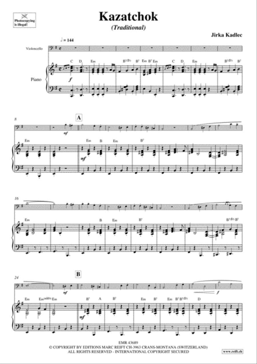 Kazatchok Kazatchok Piano Accompaniment scores gallery preview page 4