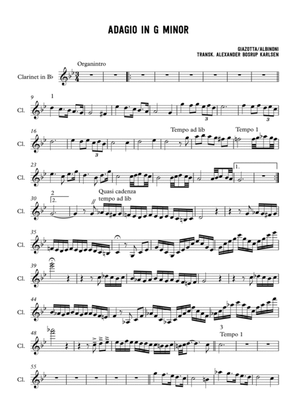 Adagio In Sol Minore (adagio In G Minor)