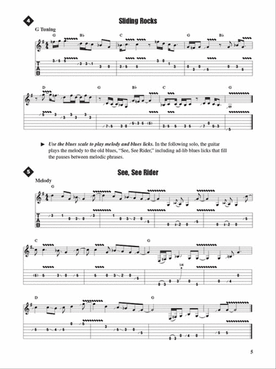 Fretboard Roadmaps – Slide Guitar Electric Guitar scores gallery preview page 5