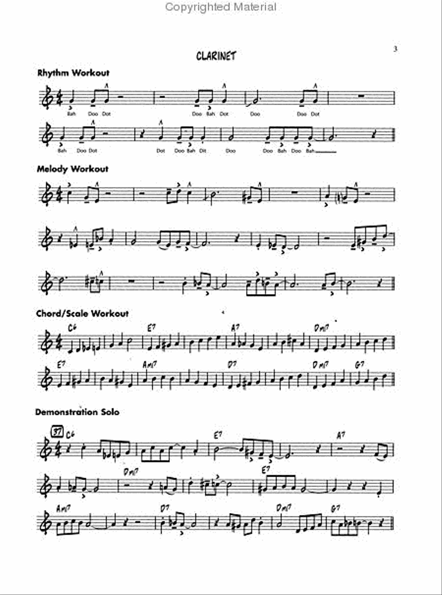 The Best of Essential Elements for Jazz Ensemble (Clarinet) Jazz Ensemble scores gallery preview page 4