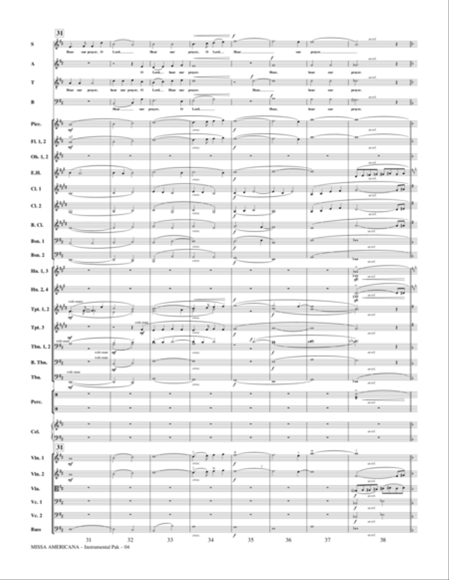Missa Americana - Full Score Choir scores gallery preview page 4