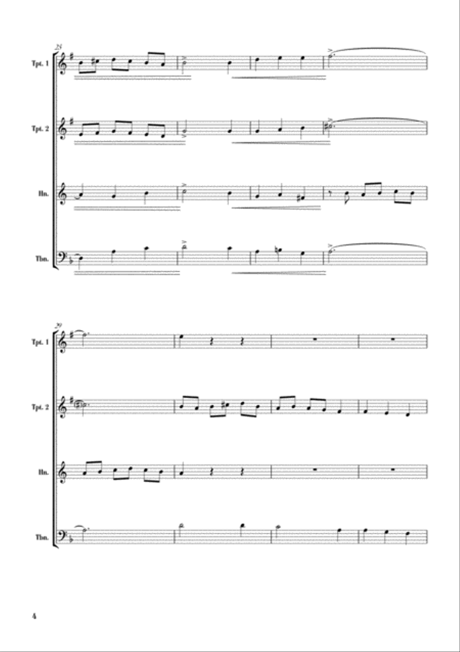 Scarborough Fair Scarborough Fair Brass Ensemble scores gallery preview page 6