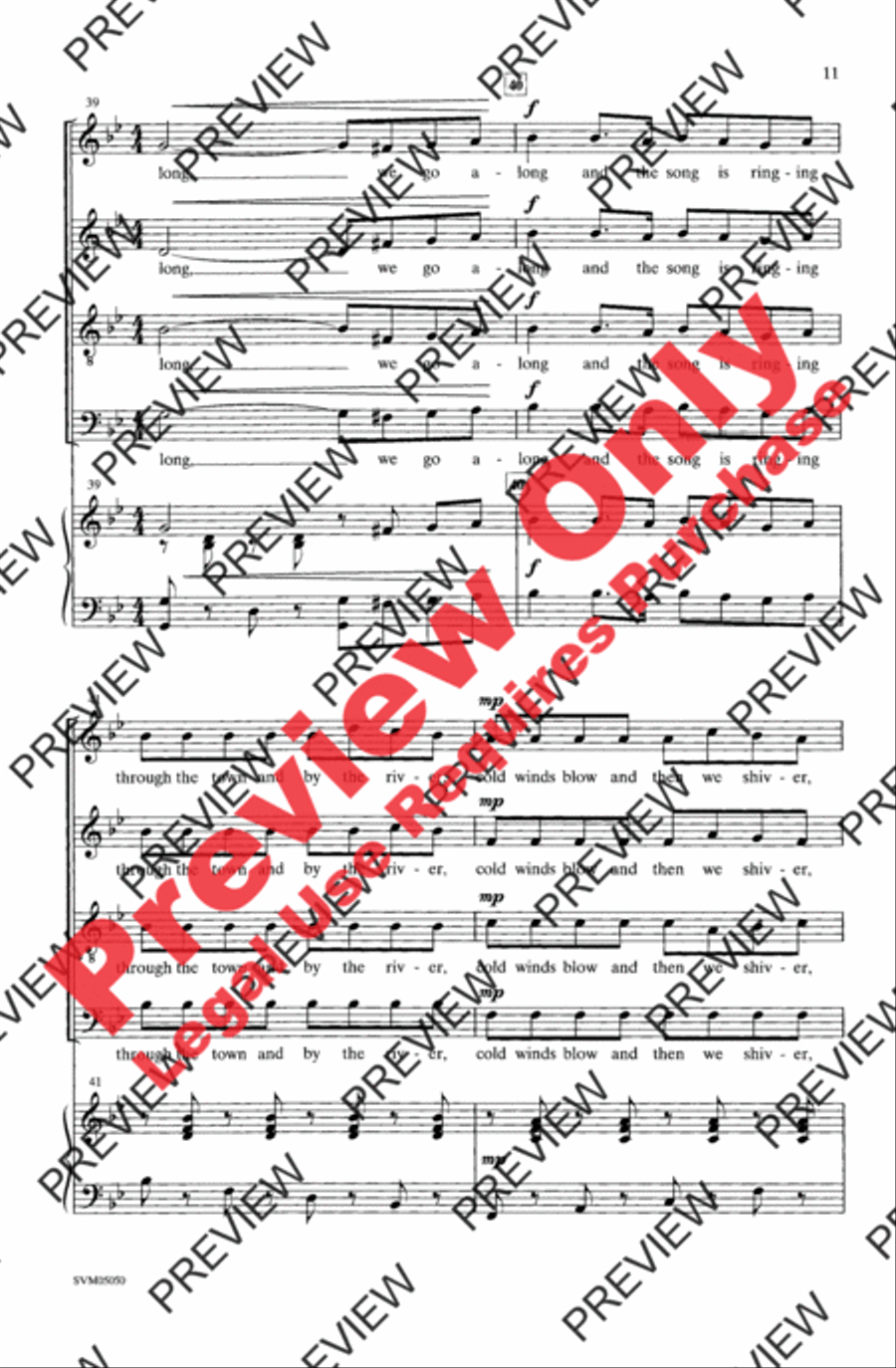 Sleigh Bells 4-Part scores gallery preview page 11