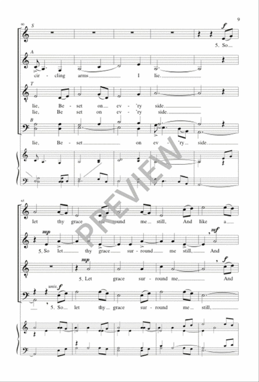 In All My Vast Concerns with Thee Divisi scores gallery preview page 9