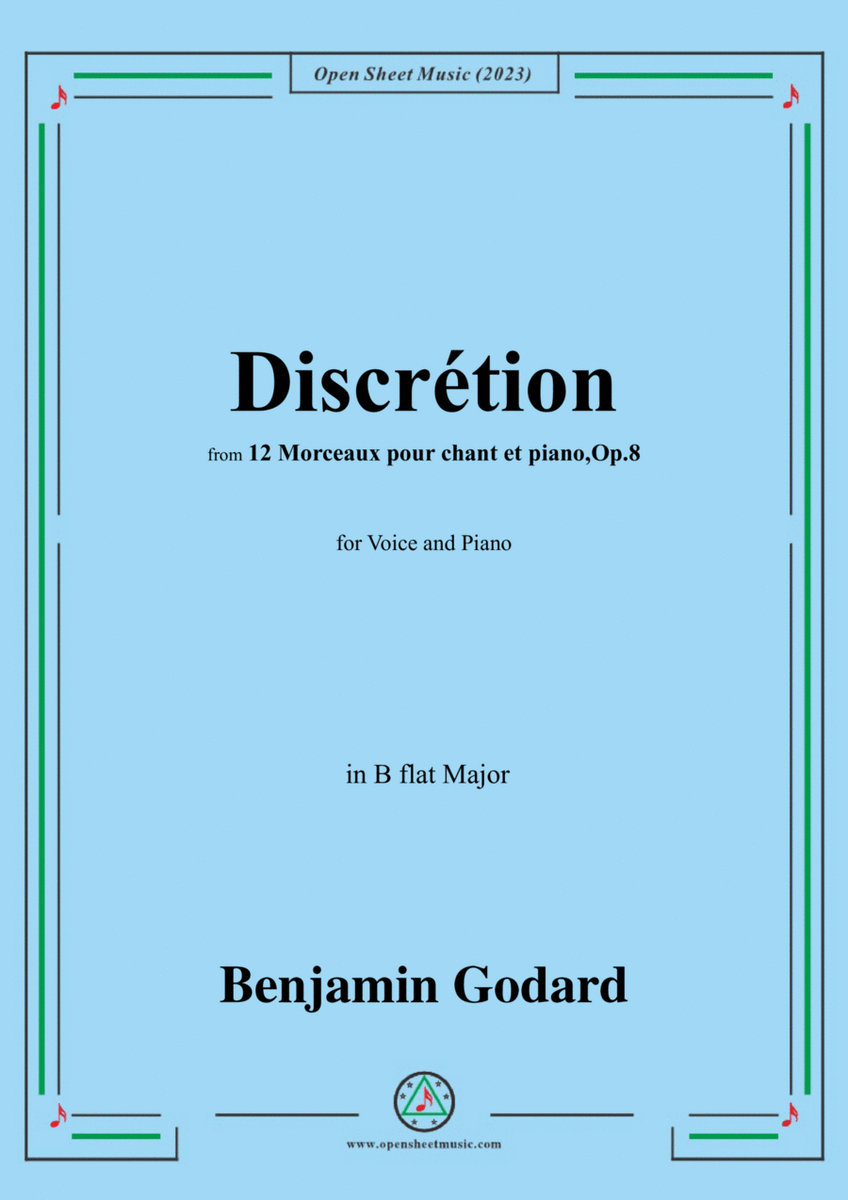 B. Godard-Discrétion,in B flat Major,Op.8 No.4