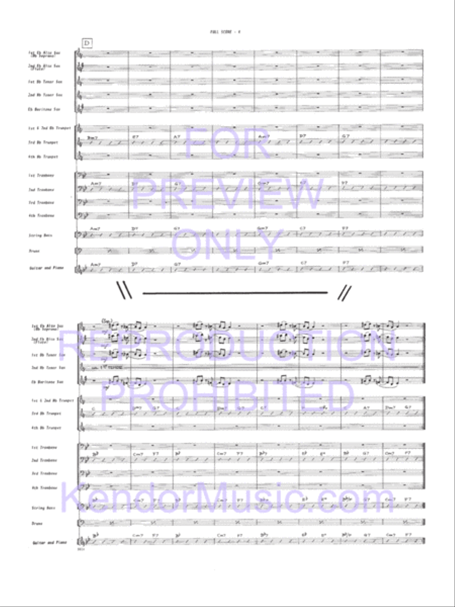 Fingers Jazz Ensemble scores gallery preview page 5