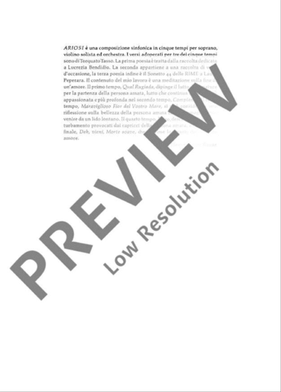 Ariosi Ariosi Orchestra scores gallery preview page 8