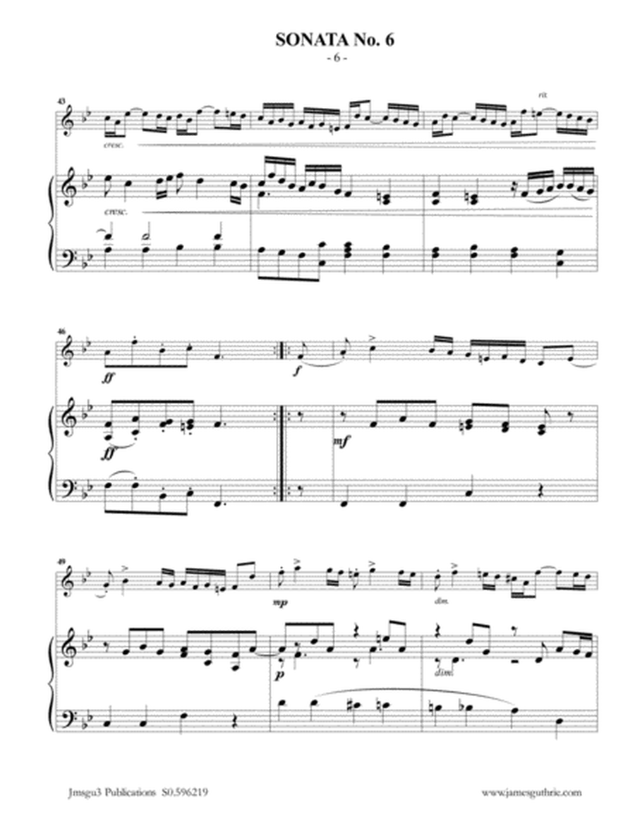 Vivaldi: Sonata No. 6 for Flute & Piano image number null