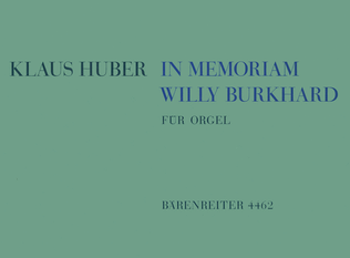 In memoriam Willy Burkhard (1965)