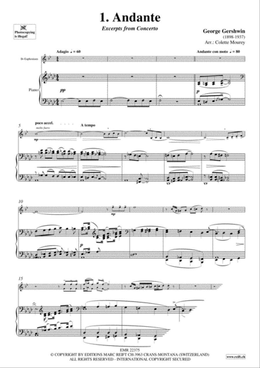 Gershwin 20 Greatest Hits Euphonium scores gallery preview page 3