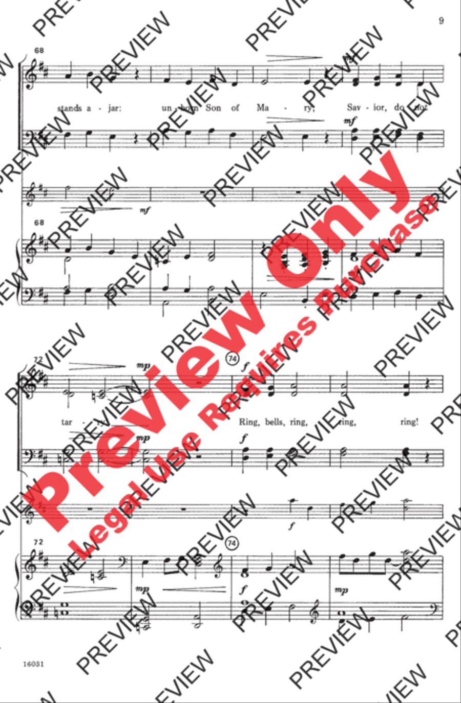Who Will Make Him Welcome? 4-Part scores gallery preview page 9