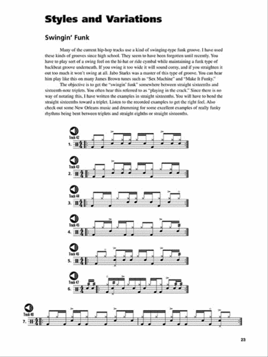 Funk Drumming Drum Set scores gallery preview page 5