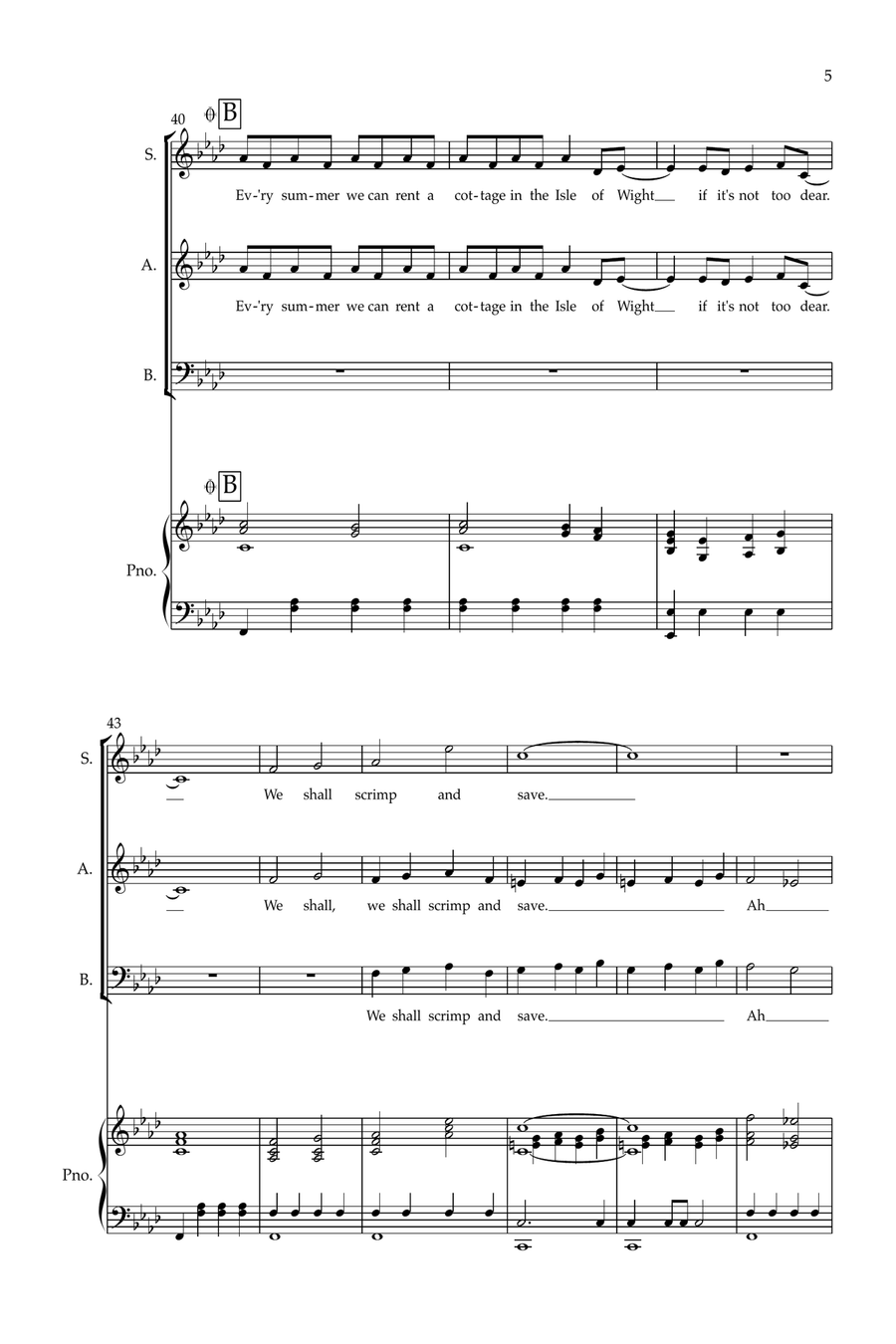 When I'm Sixty-Four 3-Part scores gallery preview page 5