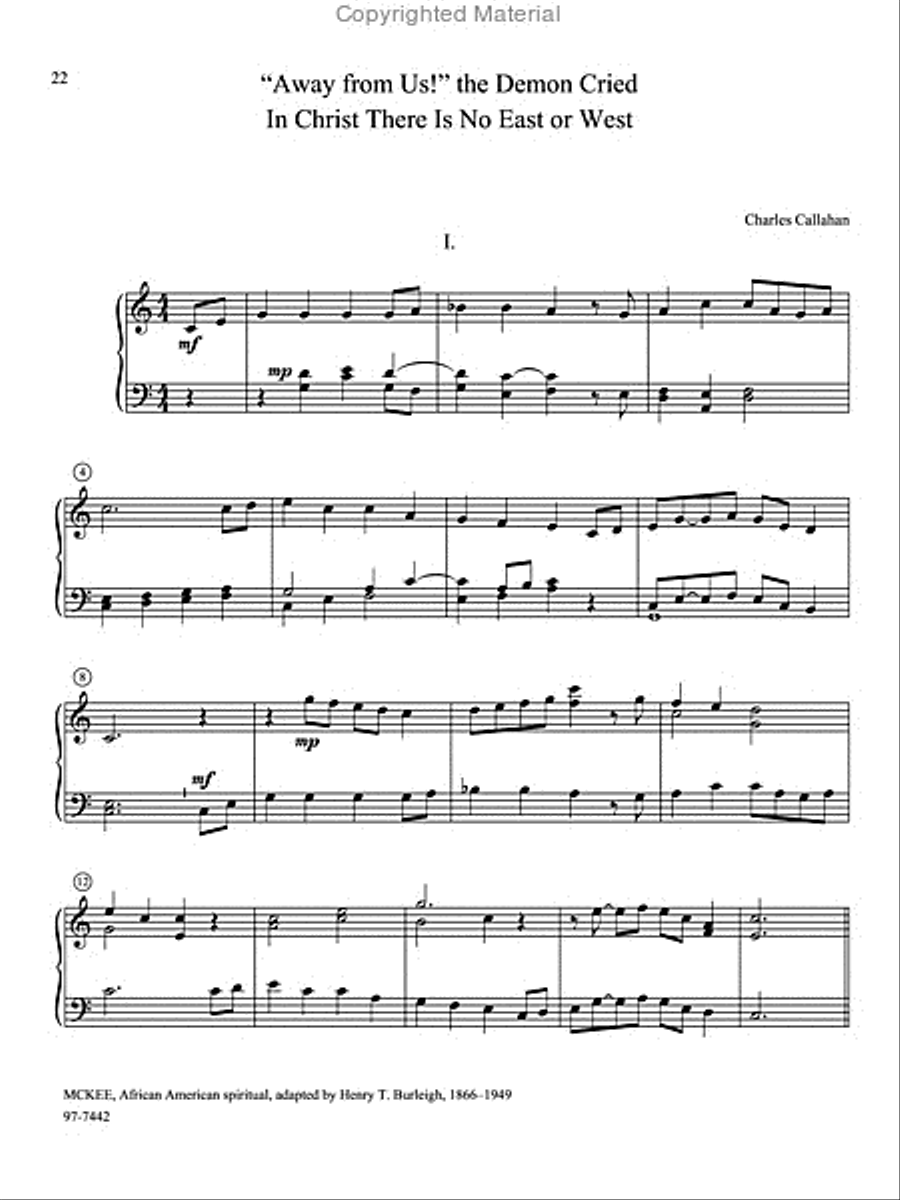 Variations on American Hymn Tunes for Keyboard Organ scores gallery preview page 14