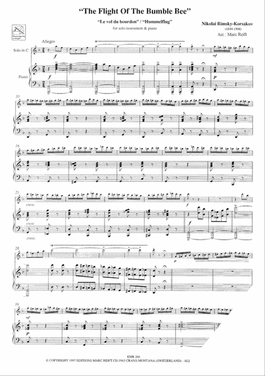 The Flight Of The Bumble Bee Bassoon Solo scores gallery preview page 6