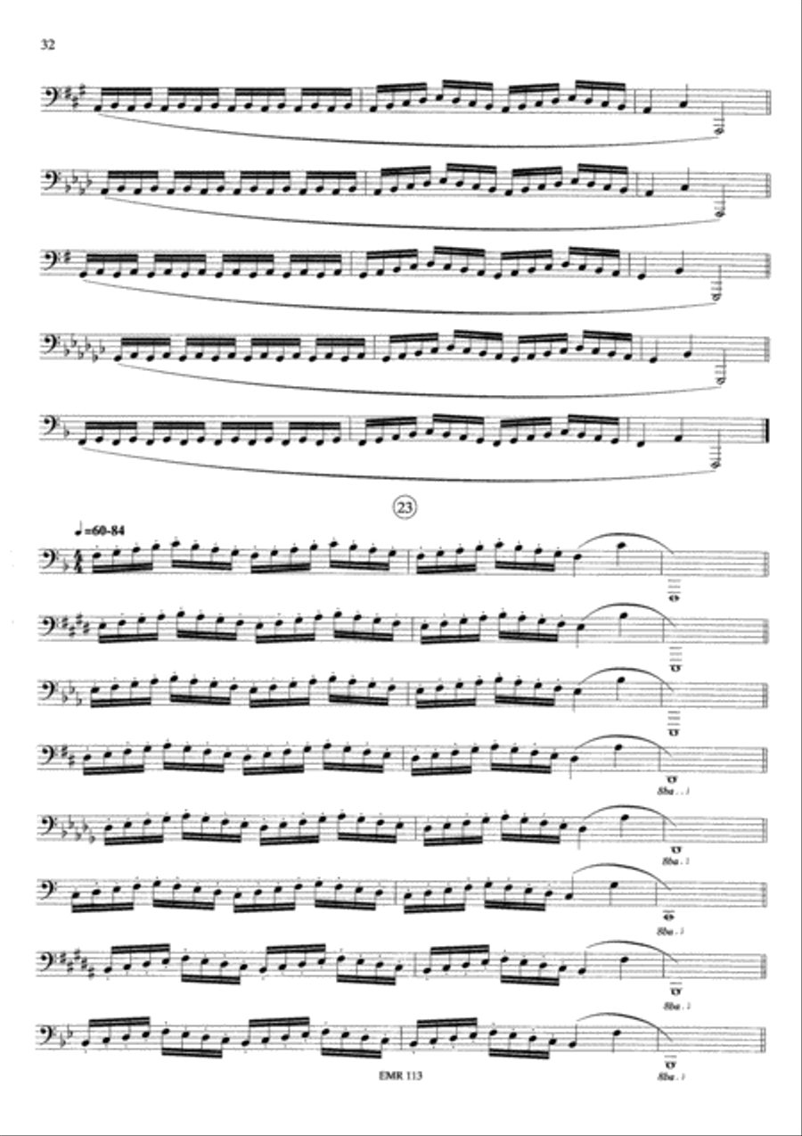 Tagliche Ubungen / Exercices Journaliers / Daily Drills Tuba scores gallery preview page 14