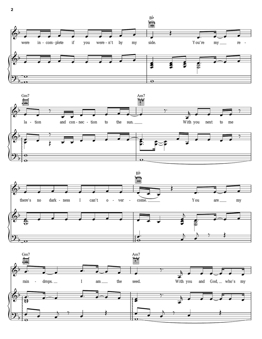 Dangerously In Love Piano, Vocal, Guitar scores gallery preview page 2