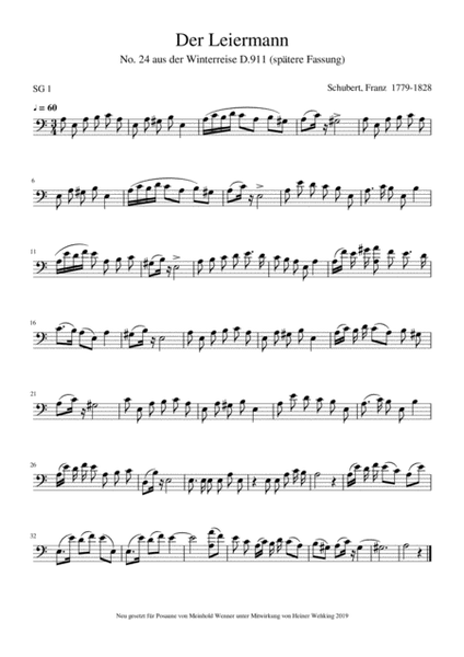 8 Pieces Schubert, Franz Trombone Solo Posaune Soli Stück Stücke Piece Pieces Trombón harsona Tro
