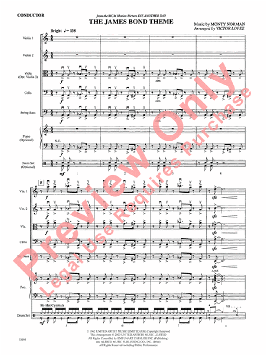 Great Movie Themes Great Movie Themes String Orchestra scores gallery preview page 10