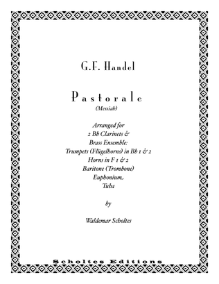 Handel: PASTORALE (Messiah) for clarinets and brass