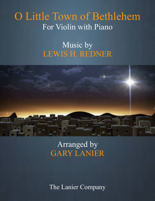 Book cover for O LITTLE TOWN OF BETHLEHEM (Violin with Piano & Score/Part)