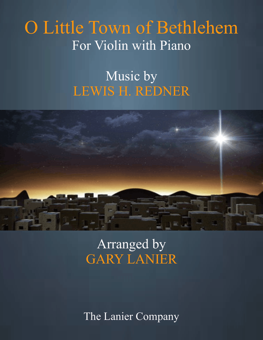 O LITTLE TOWN OF BETHLEHEM (Violin with Piano & Score/Part) O LITTLE TOWN OF BETHLEHEM (Violin with Piano & Score/Part) Violin Solo scores gallery preview page 1