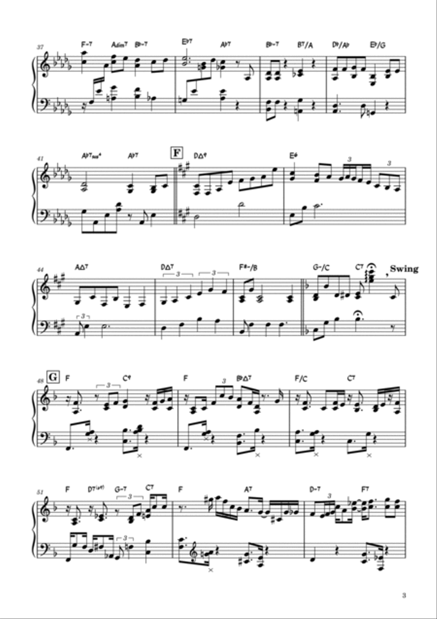 Grandfather’s Clock Marimba scores gallery preview page 3