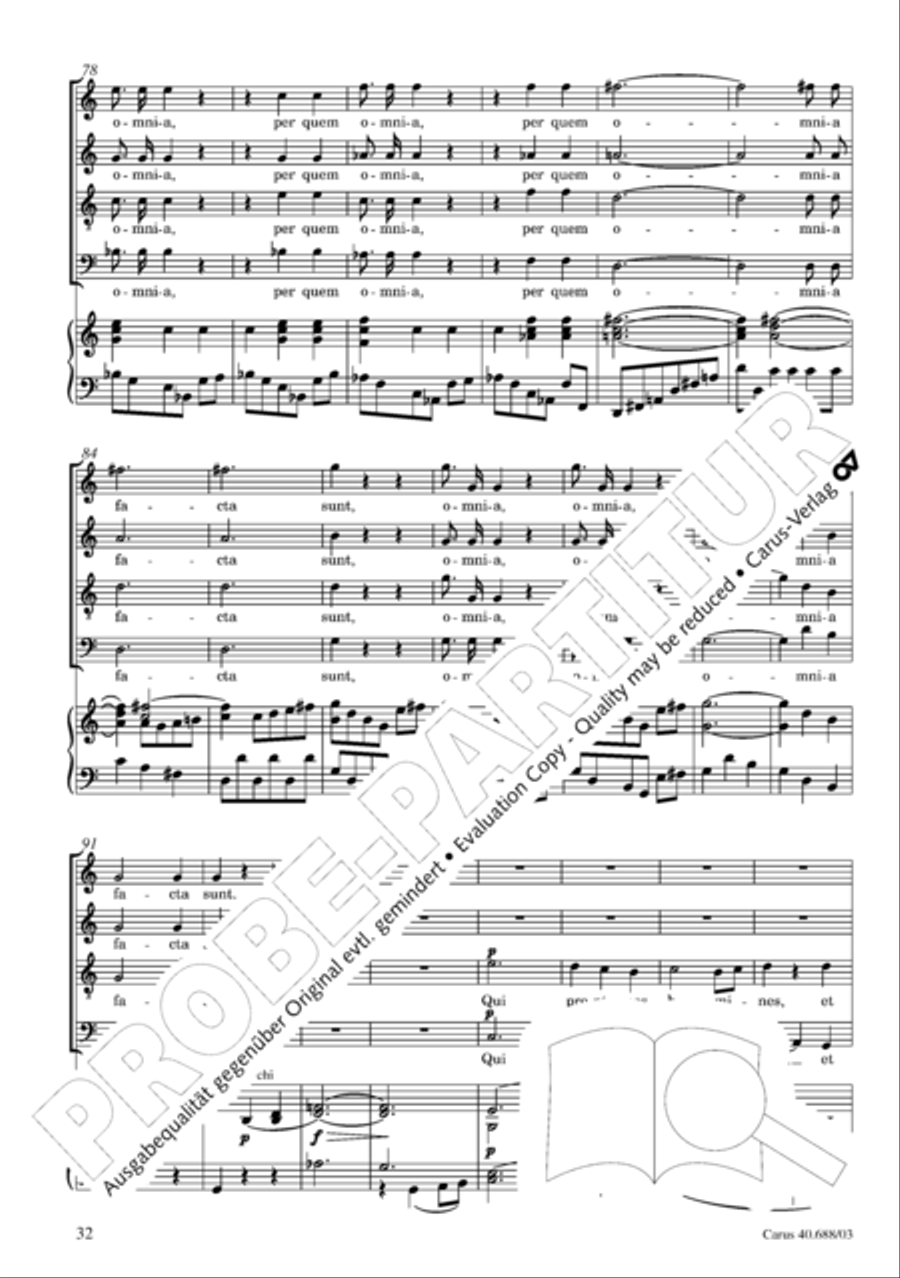 Mass in C Major Mass in C Major 4-Part scores gallery preview page 33
