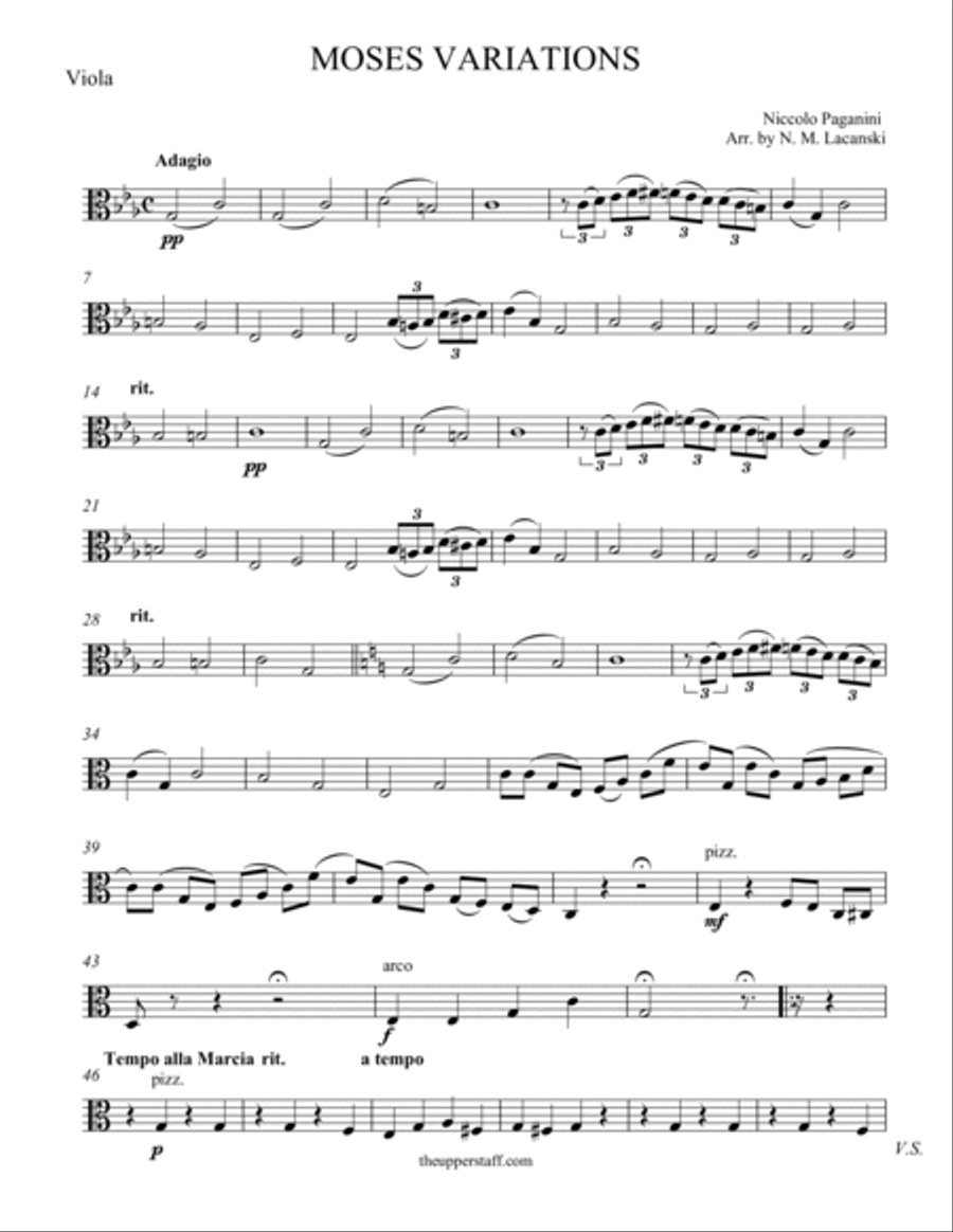 Moses Variations String Orchestra scores gallery preview page 6