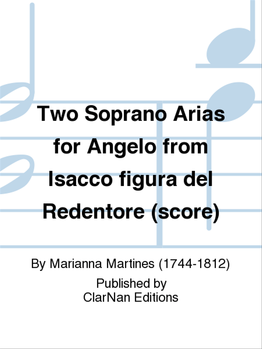 Two Soprano Arias for Angelo from Isacco figura del Redentore (score) Orchestra scores gallery preview page 1