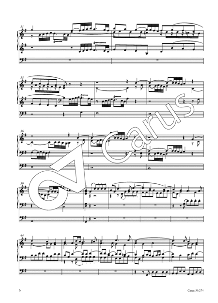 Praeludio in G major for organ Organ Solo scores gallery preview page 7