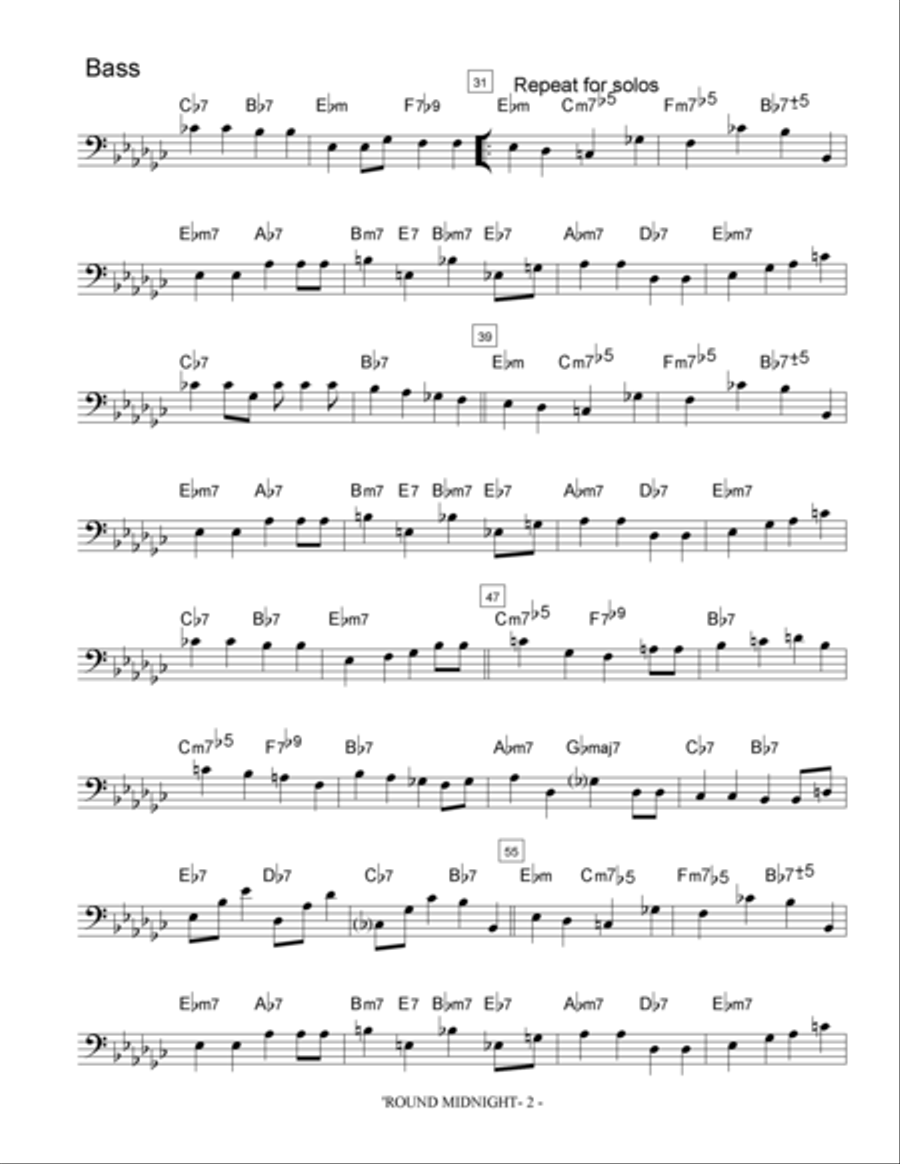 Round Midnight Round Midnight Jazz Ensemble scores gallery preview page 3