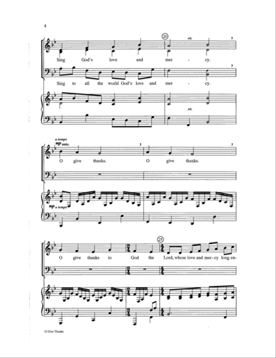 O Give Thanks 3-Part scores gallery preview page 4