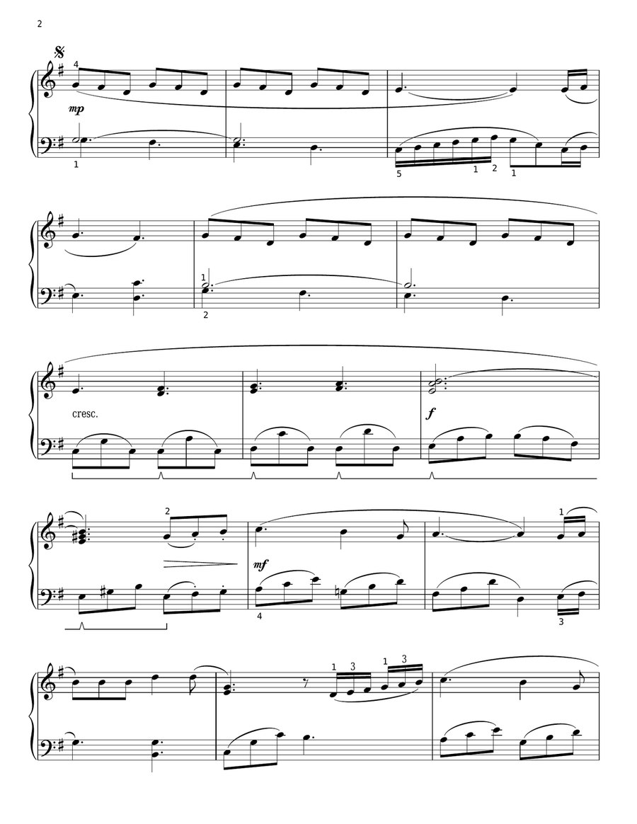 He Is Exalted (arr. Phillip Keveren) Piano Solo scores gallery preview page 2