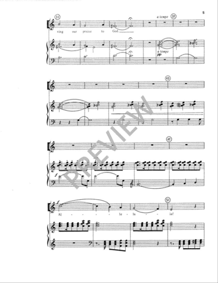 Come Today with Jubilant Singing Unison Choir scores gallery preview page 6