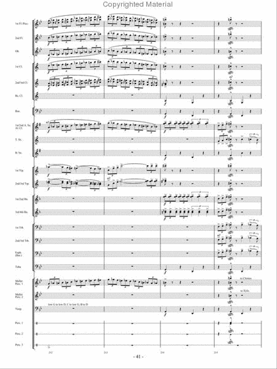 From the Eye of the Storm Concert Band scores gallery preview page 40