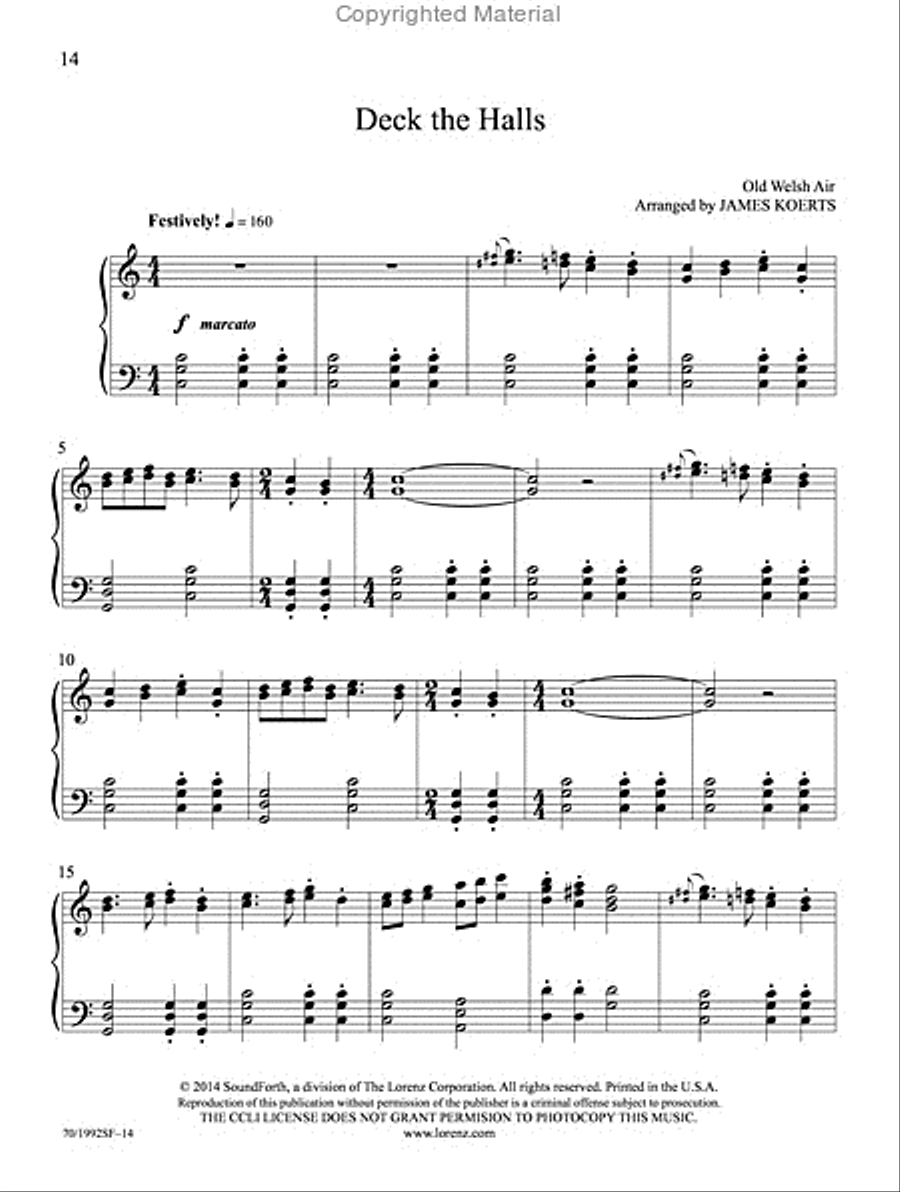 Merry Christmas and a Happy New Year! Piano Solo scores gallery preview page 10