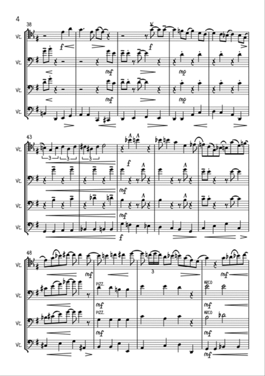 L-O-V-E String Quartet scores gallery preview page 4
