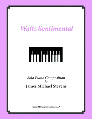 Book cover for Waltz Sentimental (Romantic Piano)