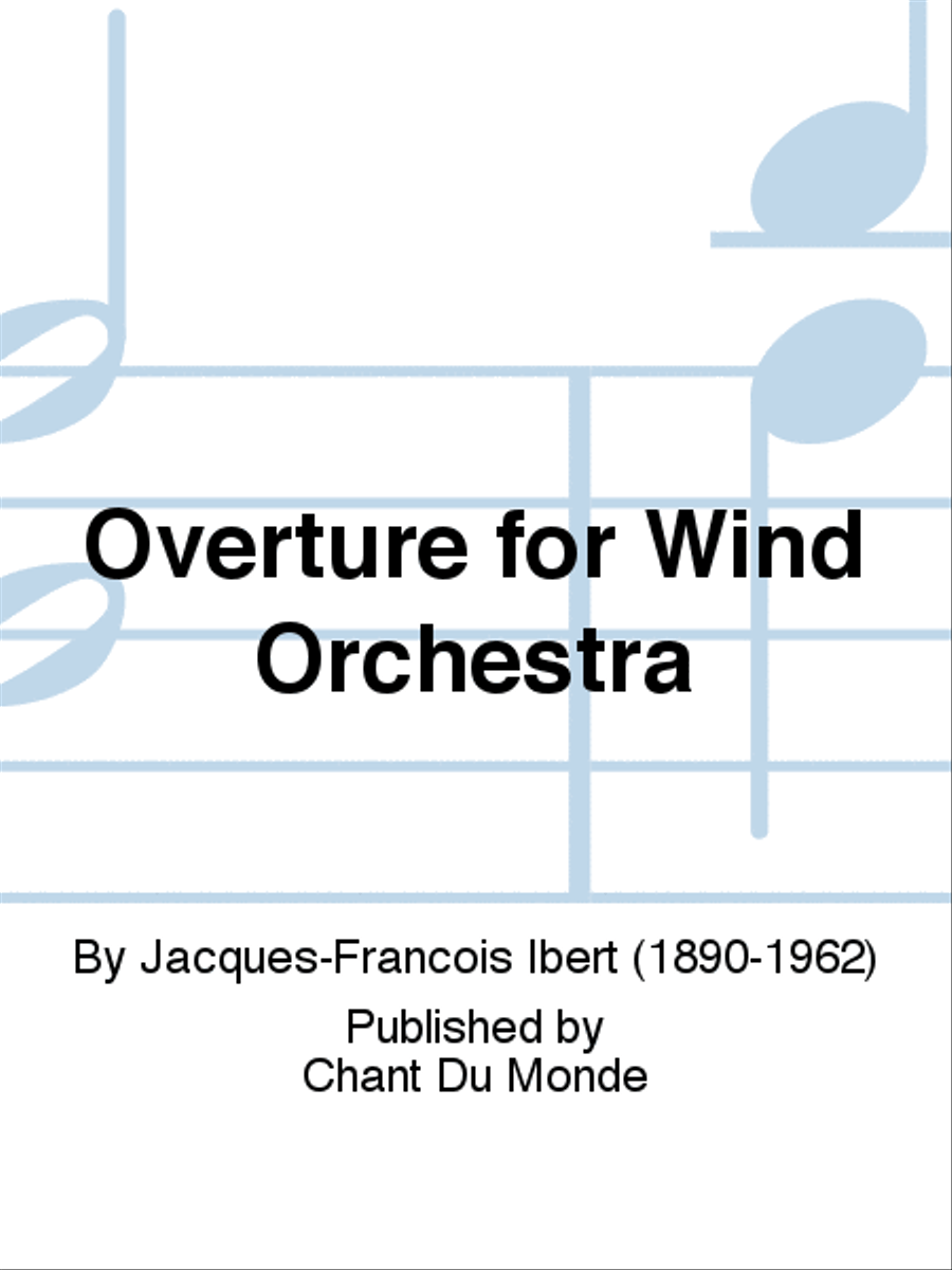 Overture for Wind Orchestra Set of Parts scores gallery preview page 1