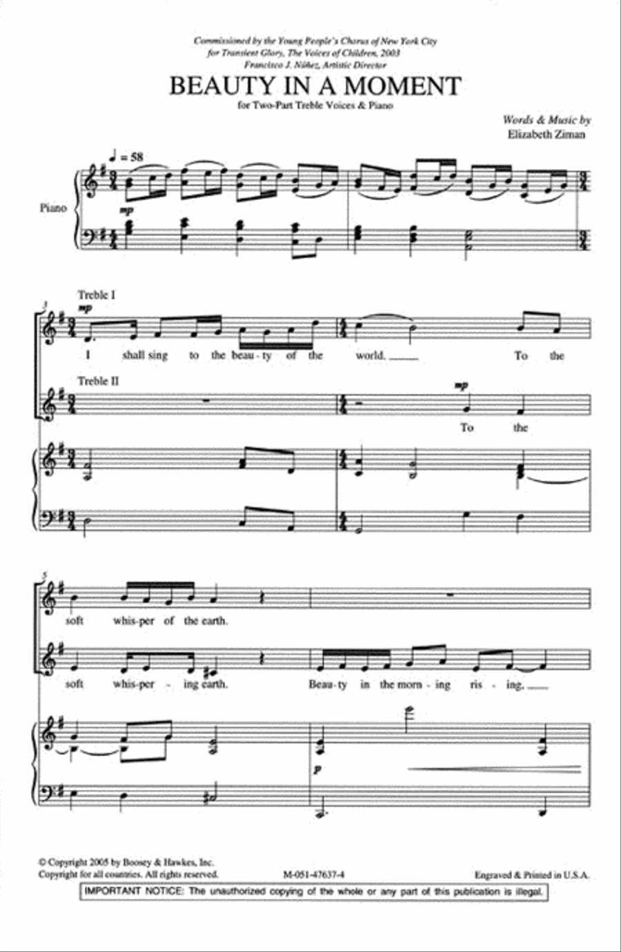 Beauty in a Moment 2-Part scores gallery preview page 2