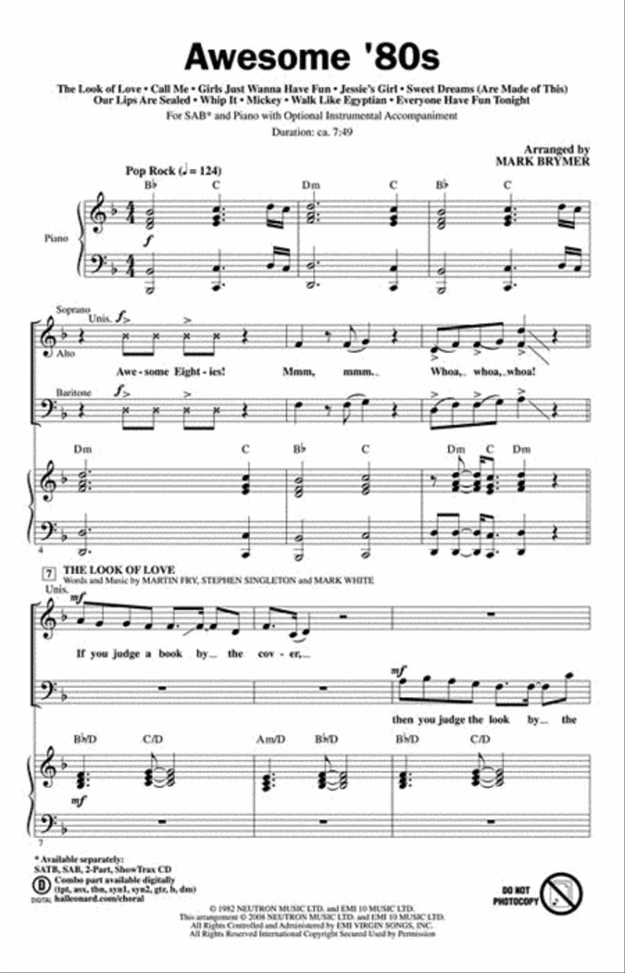Awesome '80s Awesome '80s 3-Part scores gallery preview page 2