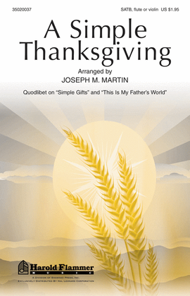 Book cover for A Simple Thanksgiving