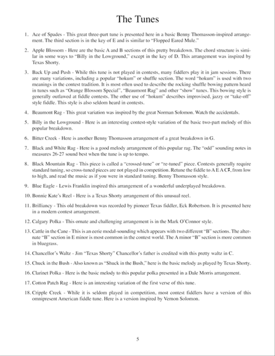 Anthology of Contest Fiddle Tunes Violin scores gallery preview page 6