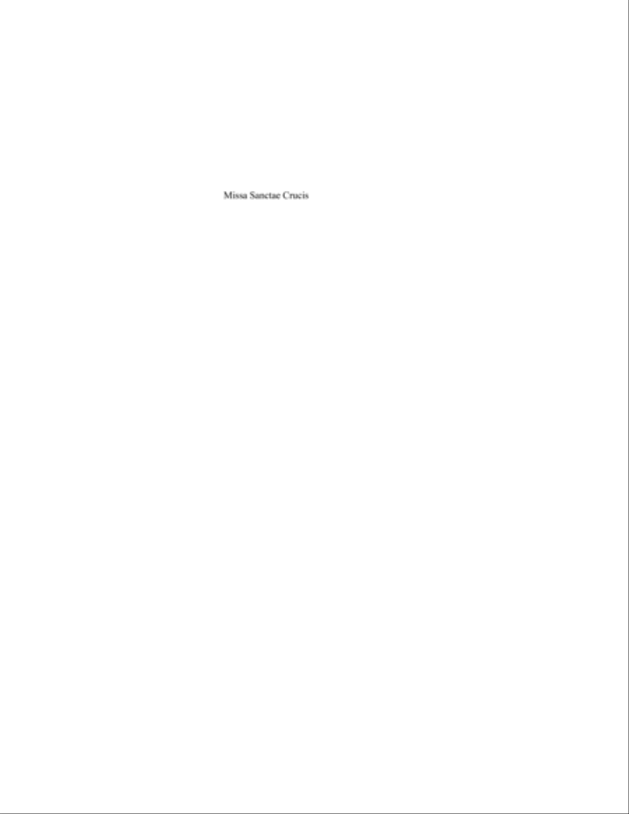 Missa Sanctae Crucis 4-Part scores gallery preview page 4