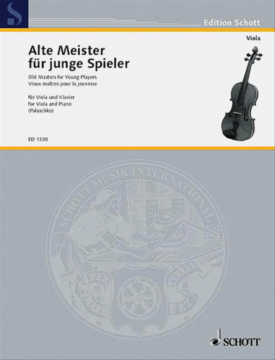 Old Masters for Young Players – Volume 1 Piano Accompaniment scores gallery preview page 1