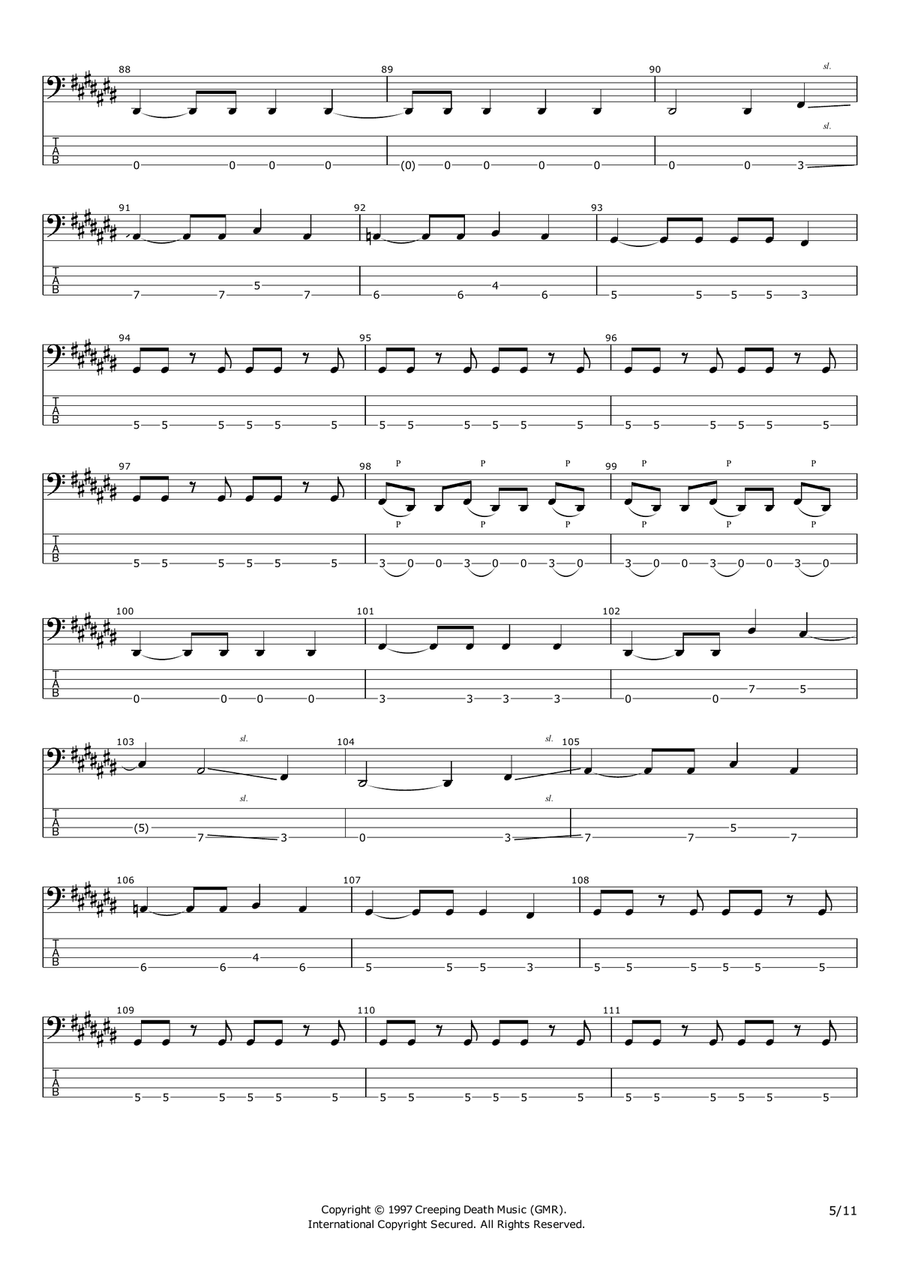 Fuel Guitar Tablature scores gallery preview page 5