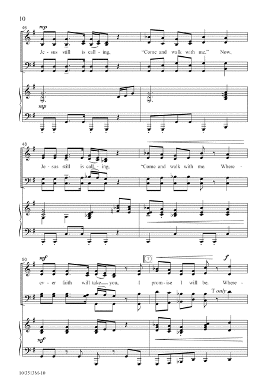 Walking 'Cross the Sea 4-Part scores gallery preview page 10